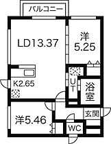 フォールズゲートI  ｜ 北海道札幌市白石区北郷五条8丁目（賃貸マンション2LDK・3階・57.84㎡） その2