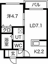 バルボーニL・A  ｜ 北海道札幌市白石区東札幌二条1丁目（賃貸マンション1LDK・3階・32.08㎡） その2