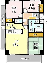 サーパス錦町 306 ｜ 鳥取県米子市錦町3丁目105-7（賃貸マンション3LDK・3階・68.22㎡） その2