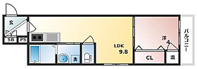 GRANDIR A  ｜ 大阪府大阪市西淀川区大和田6丁目14（賃貸アパート1LDK・2階・32.14㎡） その2