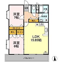 ラーバンハイツ 110 ｜ 宮崎県宮崎市高洲町（賃貸マンション2LDK・1階・66.24㎡） その2