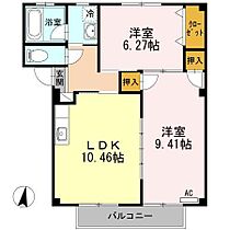 ハピネス本郷II 105 ｜ 宮崎県宮崎市大字本郷北方（賃貸アパート2LDK・1階・57.92㎡） その2