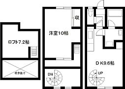 エレガンス江平東 1LDKの間取図画像