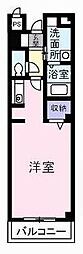 シールド青葉 1Kの間取図画像