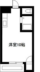 田中第2ビル ワンルームの間取図画像