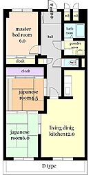 サンモールヒロシマ 3LDKの間取図画像