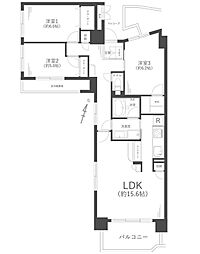 サングレイス小机 3LDKの間取図画像