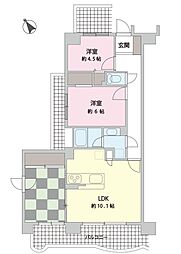 アークビュー金沢八景 3LDKの間取り