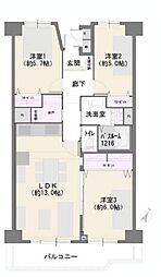 間取図画像 3LDK