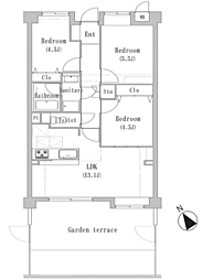 間取図画像 3LDK