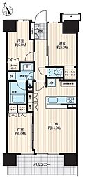 プレディア鵠沼橘ローレルコート 3LDKの間取図画像