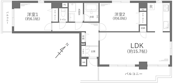 2LDK×63...