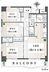 LightWaveMaita 3LDKの間取図画像