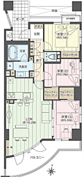 シーサイドコート湘南海岸公園 3LDKの間取図画像