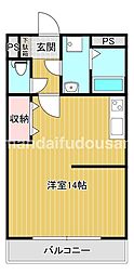 アメニティー平江 ワンルームの間取図画像