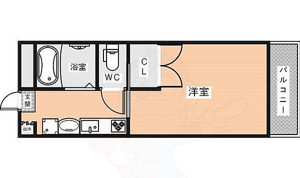 亀井弐号館 ｜奈良県生駒郡三郷町立野南２丁目(賃貸マンション1K・2階・22.50㎡)の写真 その2