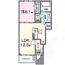 ファミーユ タチバナ  ｜ 奈良県奈良市秋篠新町（賃貸アパート1LDK・1階・44.70㎡） その2