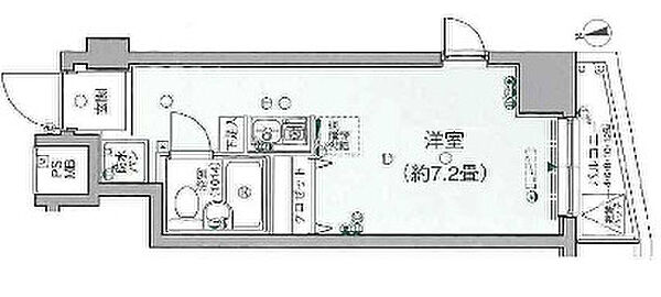 エスコート麻布十番 602｜東京都港区麻布十番3丁目(賃貸マンション1K・6階・19.16㎡)の写真 その2