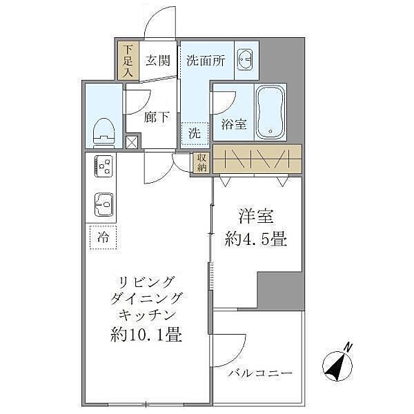 パインステージ白金高輪 903｜東京都港区高輪1丁目(賃貸マンション1LDK・9階・37.44㎡)の写真 その1