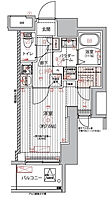 ARCOBALENO　TOGOSHIGINZA 702 ｜ 東京都品川区平塚3丁目2-5（賃貸マンション1K・7階・26.13㎡） その2