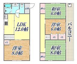 🉐敷金礼金0円！🉐一里山町戸建て