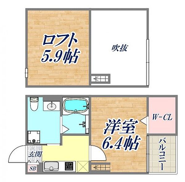 ユースビレッジ神戸長田 ｜兵庫県神戸市長田区野田町9丁目(賃貸アパート1K・1階・22.31㎡)の写真 その2