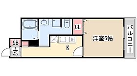 ドミール春日野道N  ｜ 兵庫県神戸市中央区国香通1丁目（賃貸マンション1K・6階・25.42㎡） その2