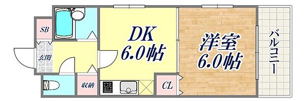 ジュネス本山 ｜兵庫県神戸市東灘区本山中町3丁目(賃貸マンション1DK・4階・28.50㎡)の写真 その2