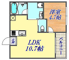 プリオーレリベルタ  ｜ 兵庫県神戸市長田区片山町5丁目（賃貸マンション1LDK・2階・33.86㎡） その2