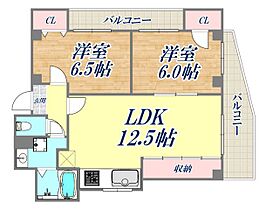 天神プラザ  ｜ 兵庫県神戸市長田区長田天神町1丁目（賃貸マンション2LDK・4階・61.00㎡） その2