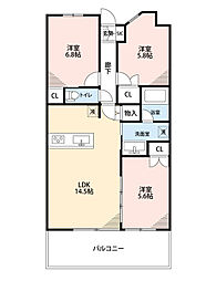 間取図画像 3LDK