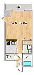 Fierte高波 1Kの間取図画像