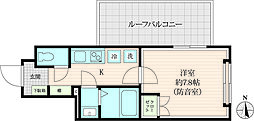 世田谷区上北沢4丁目アパート 1Kの間取図画像