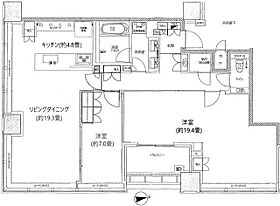 東京都港区白金1丁目（賃貸マンション2LDK・39階・111.21㎡） その2