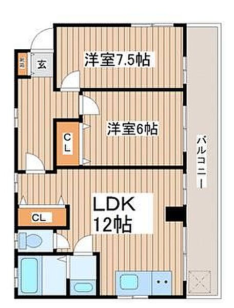 セリュール五反田 401｜東京都品川区西五反田6丁目(賃貸マンション2LDK・4階・59.44㎡)の写真 その2