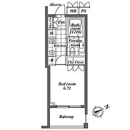 間取図画像 ワンルーム