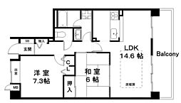 OHプラザ一番館 2LDKの間取図画像