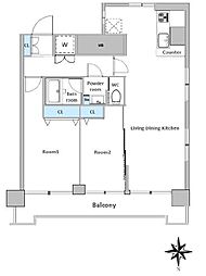 間取図画像 2LDK