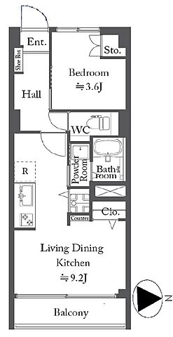 間取り GSハイム築地 4階/-