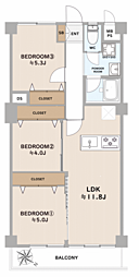 間取図画像 3LDK