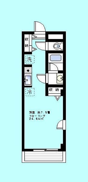 ヨコハマKYTビルディング 502｜神奈川県横浜市磯子区杉田１丁目(賃貸マンション1R・5階・24.64㎡)の写真 その2