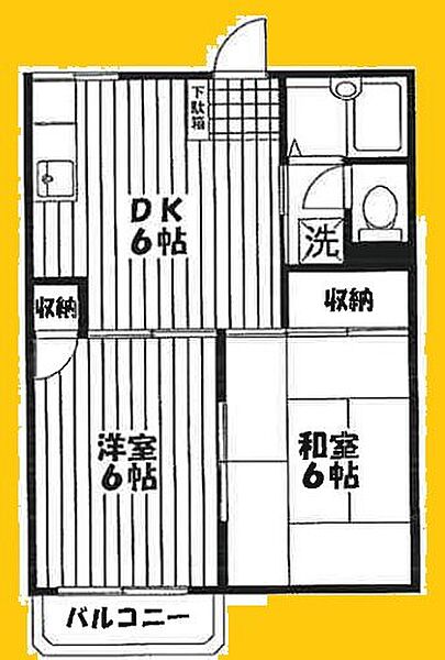 神奈川県横浜市磯子区洋光台６丁目(賃貸アパート2DK・1階・40.00㎡)の写真 その2
