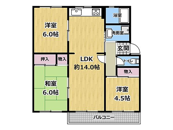 間取りを拡大表示