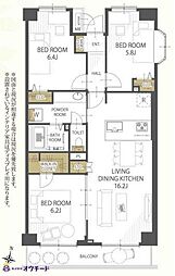 間取図画像 3LDK