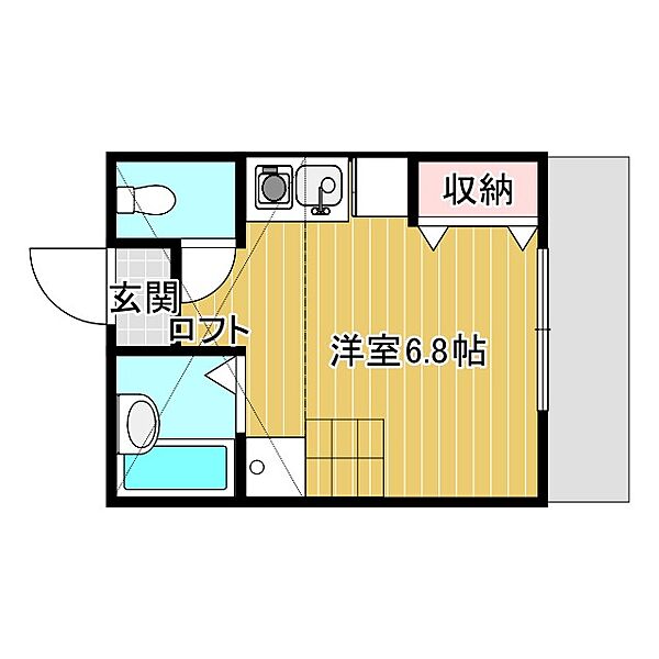 Golden Cross橋本 202｜神奈川県相模原市緑区橋本1丁目(賃貸アパート1R・2階・15.84㎡)の写真 その2