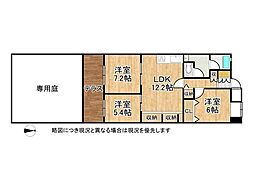 プレアデス神垣 3LDKの間取図画像