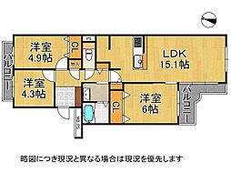 芦屋伊勢町ハウス 3LDKの間取図画像