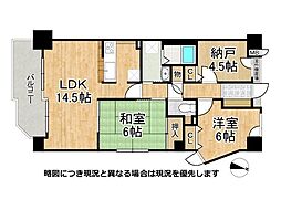 エーベル塚口 2SLDKの間取図画像