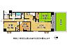 間取り：南向き専用庭付、80m2超の2SLDKの間取りです！