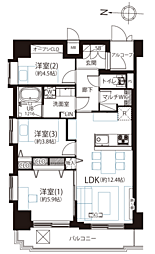 間取図画像 3LDK
